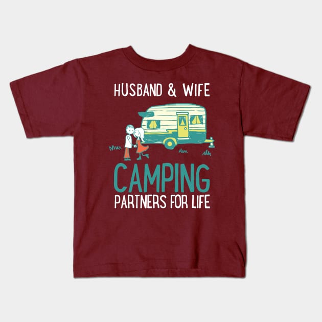 camping Kids T-Shirt by bojannikolic